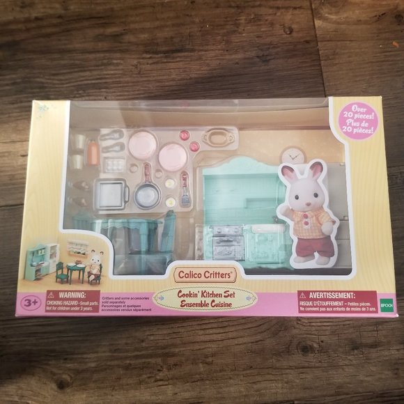 Calico Critters Cookin' Kitchen Set - Picture 1 of 7